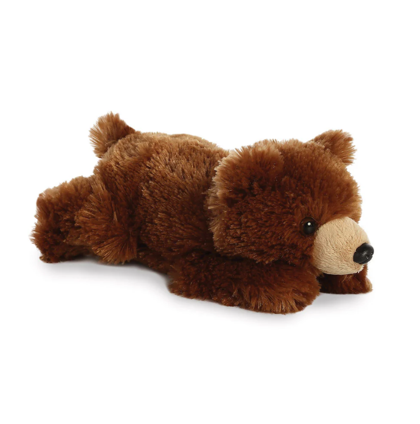 Mini Flopsies Grizzly Bear Soft Toy
