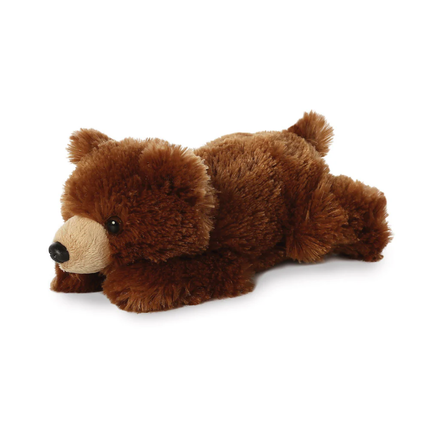 Mini Flopsies Grizzly Bear Soft Toy