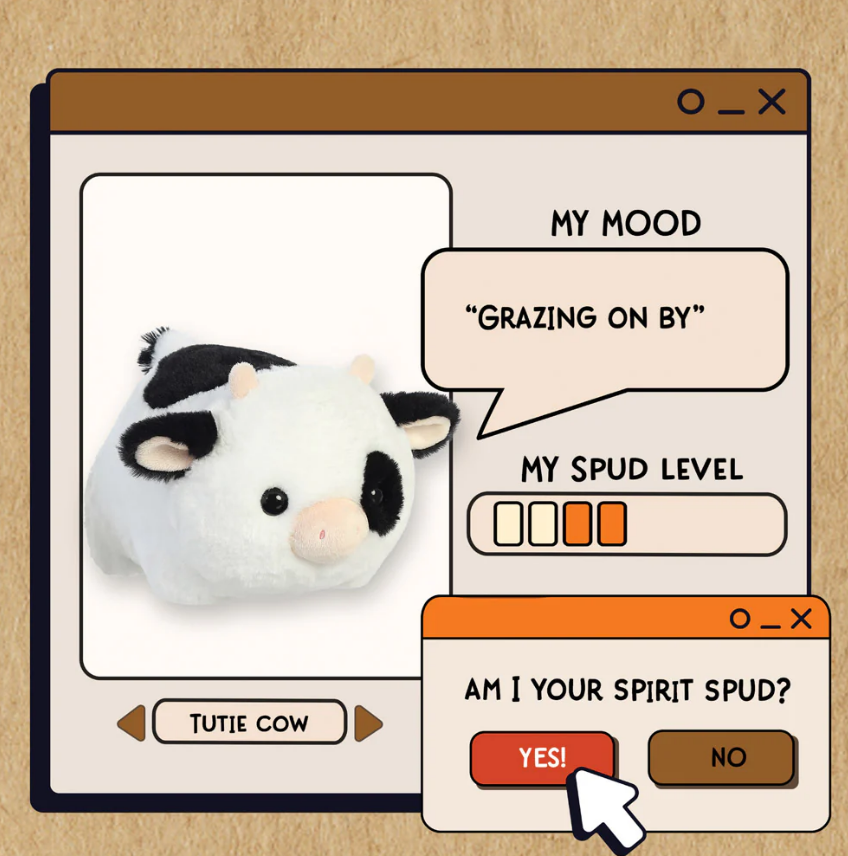 Spudsters Tutie Cow Soft Toy