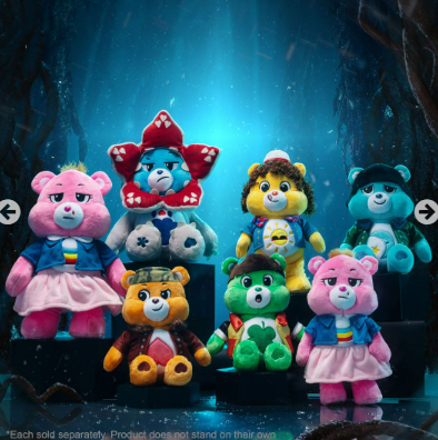 CARE BEARS X STRANGER THINGS FUN SIZE PLUSH ASST