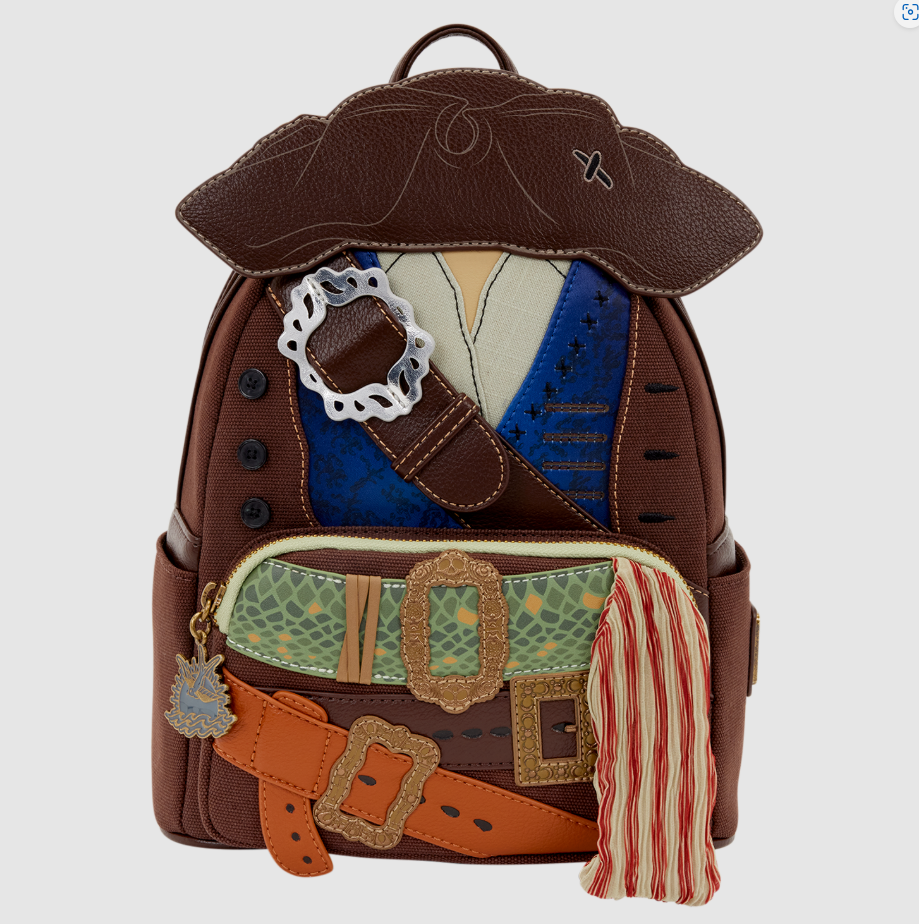 Pirates of the Caribbean Jack Sparrow Cosplay Mini Backpack